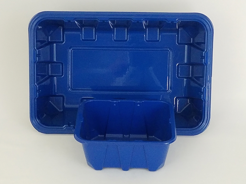 Blue Thermoformed Product Tray Packaging