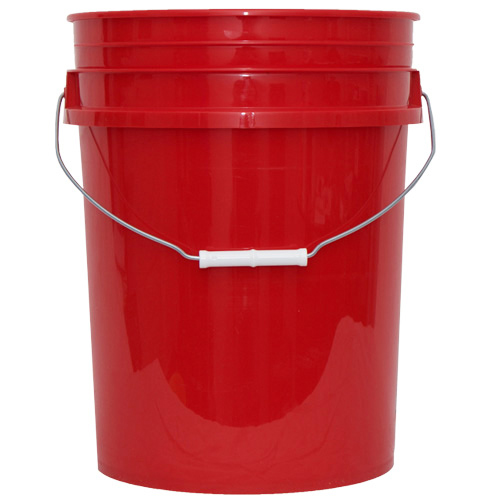 Red Plastic Pail