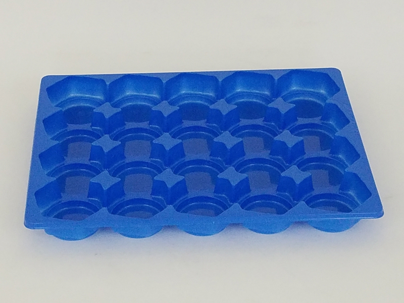 Blue Plastic Thermoformed Product Trays
